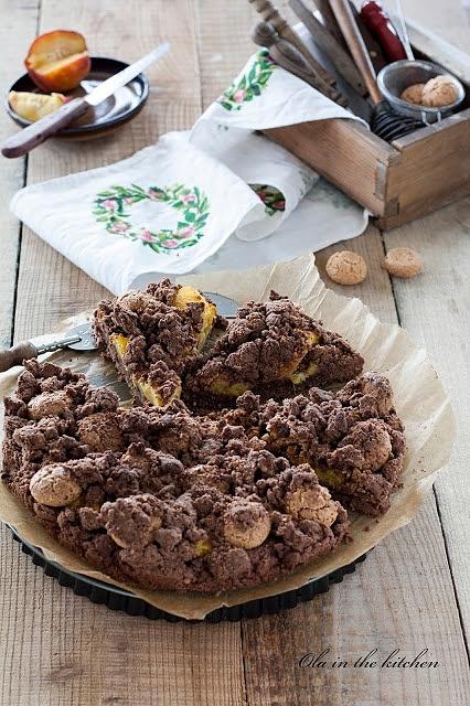 Ciasto z brzoskwiniami i nutką amaretto