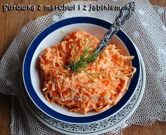 Surówka z marchwi i jabłka do obiadu