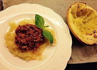 Spaghetti z dyni makaronowej