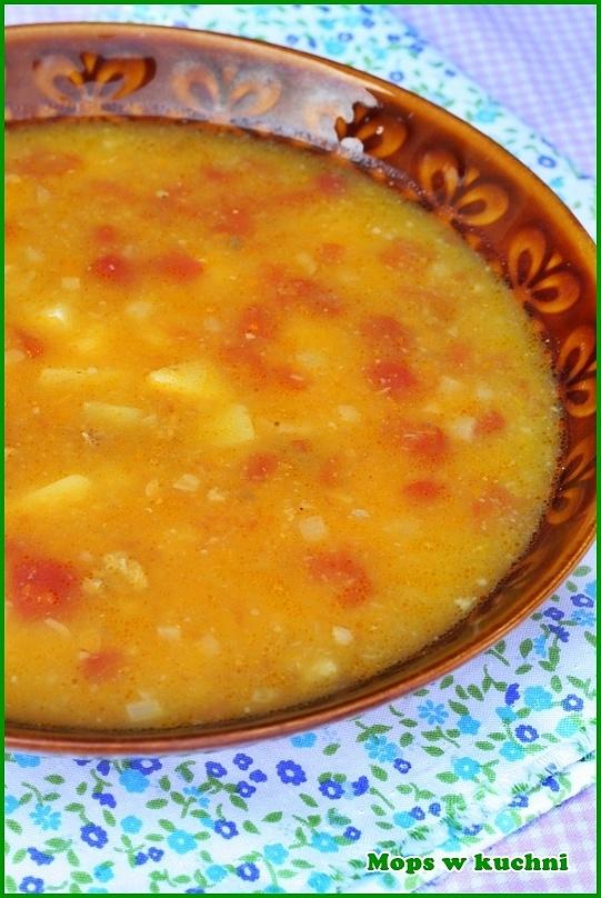 Zupa ziemniaczana z pomidorami – wariacja na temat solferino