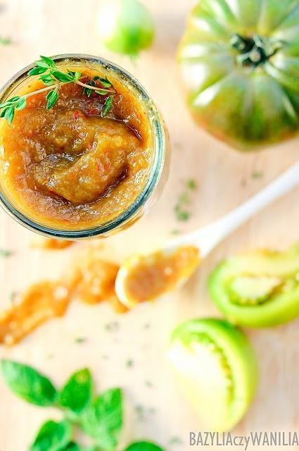 Słodko-pikantny chutney z zielonych pomidorów