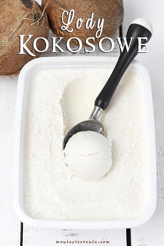 Lody kokosowe bez jajek i maszyny