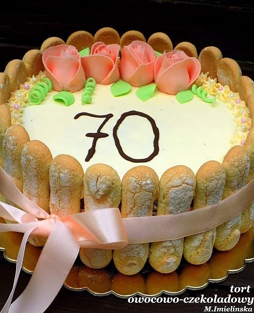 Tort owocowy na 70 osób