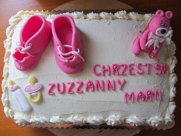 Tort na chrzciny Zuzi