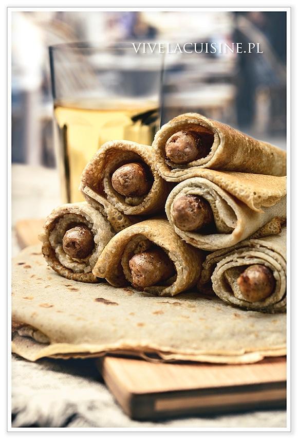 Galette-saucisse popularna przekąska z Rennes