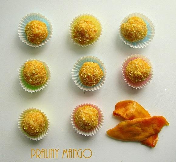 Praliny mango - zdrowe słodycze na diecie