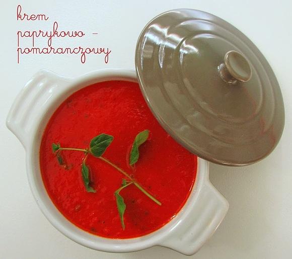 Zupa krem paprykowo pomarańczowa