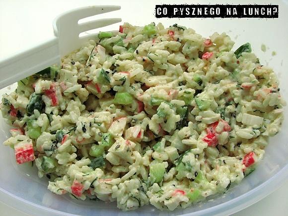 Ryż z surimi i warzywami