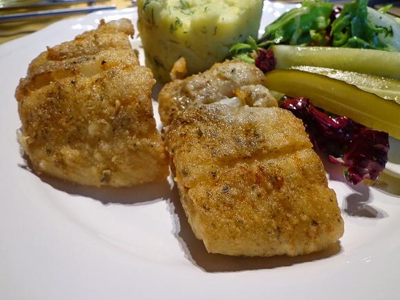 Smażony halibut