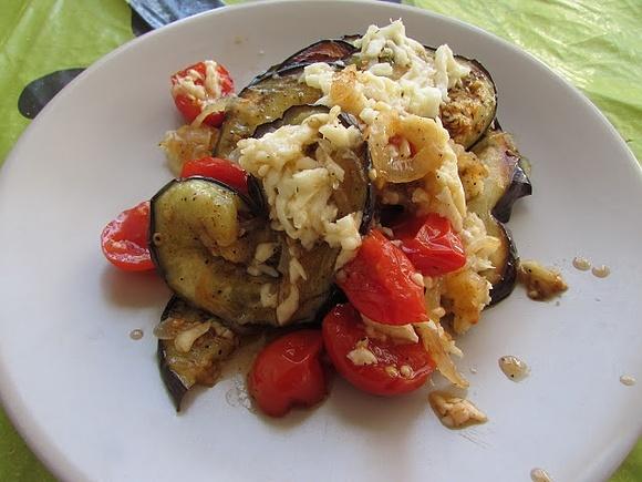 Bakłażan z halloumi