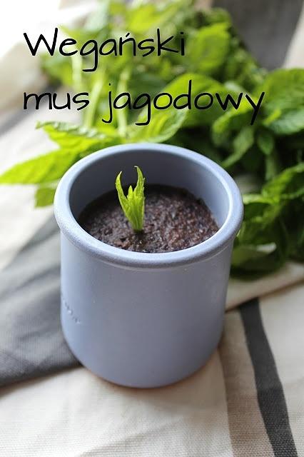 Wegański mus jagodowy bez cukru