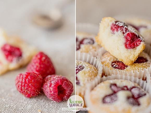 Bezglutenowe muffinki kokosowe z malinami