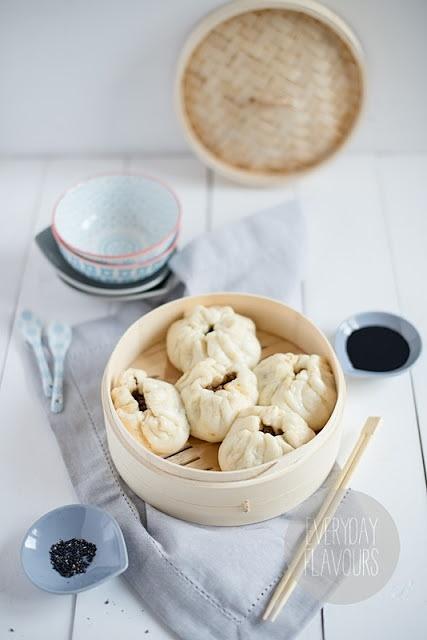 Char siu bao bułeczki z wieprzowiną na parze