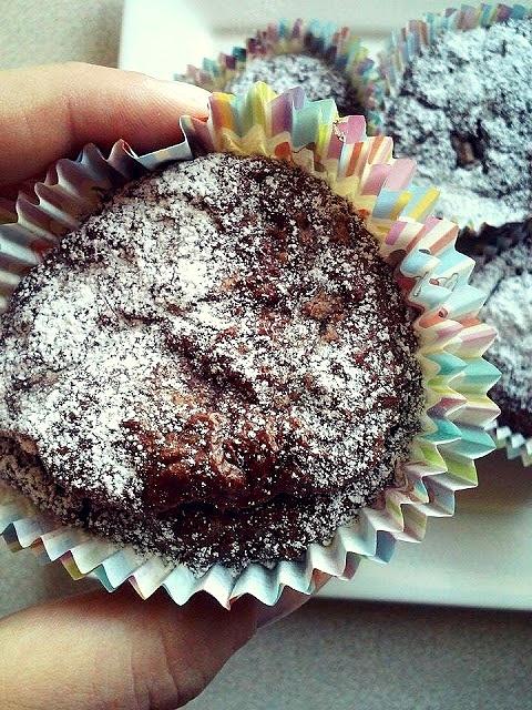 Otrębowe muffinki czekoladowe