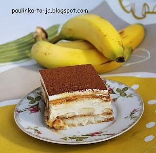 Banoffee ciasto bez pieczenia z bananami i masą kajmakową