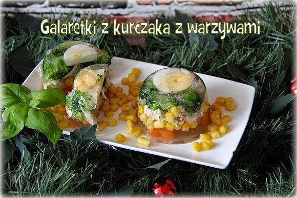 Galaretki drobiowe z warzywami