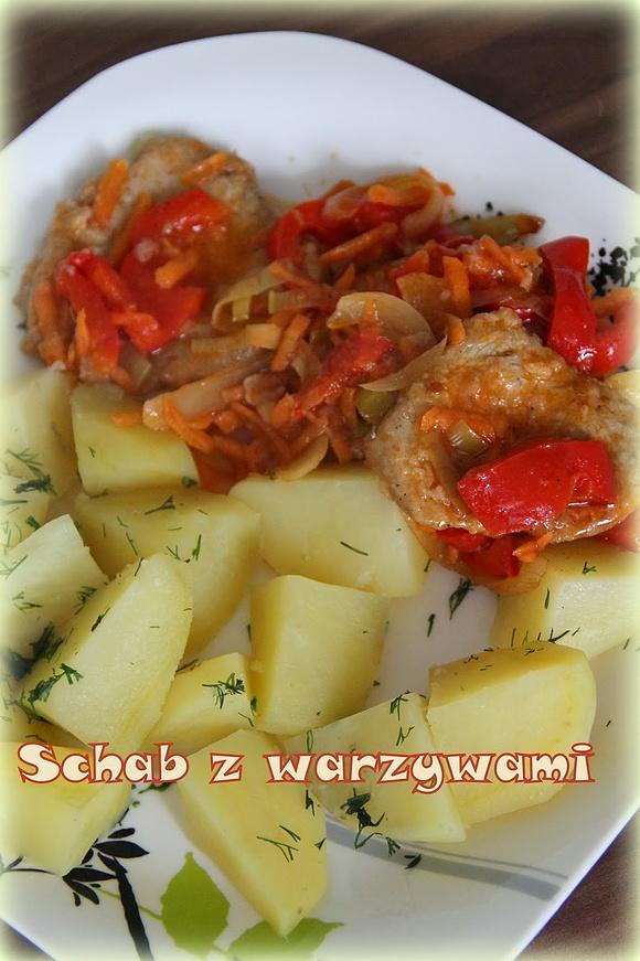 Schab z warzywami na szybki obiad