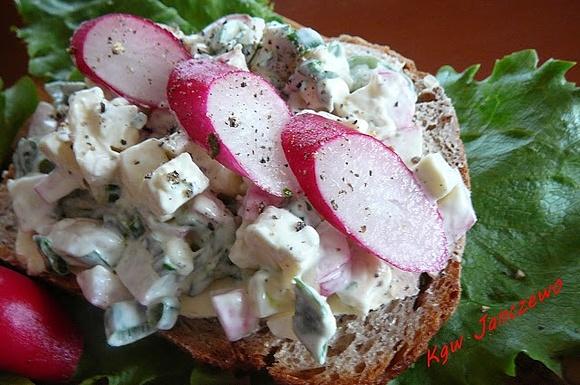 Letnia pasta z Camembert i rzodkiewką