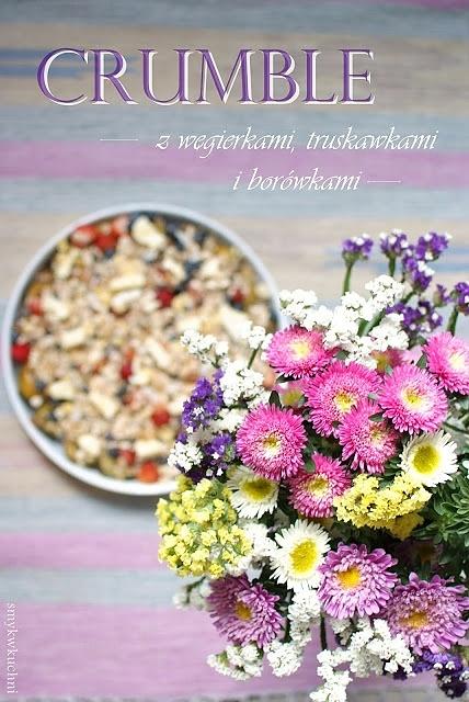 Crumble z zapiekanymi owocami i kruszonką z płatków owsianych