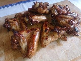 Skrzydełka z grilla w miodzie i octu balsamicznym