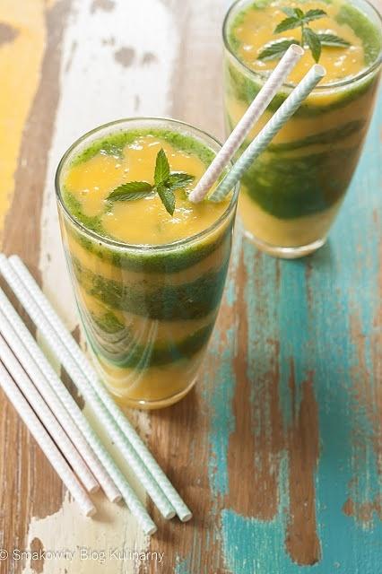 Smoothie z mango, melonem i jarmużem - zdrowe i orzeźwiające