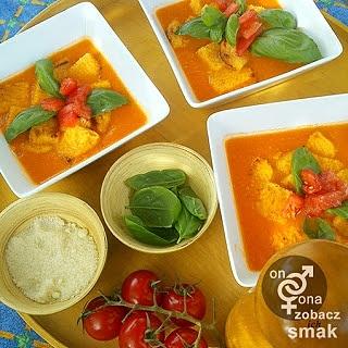 Zupa krem ze świeżych pomidorów