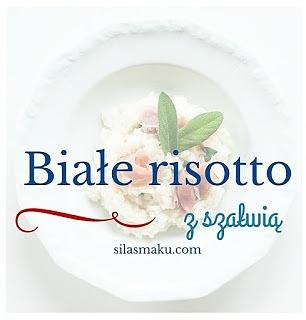 Białe risotto z szałwią i szynką parmeńską