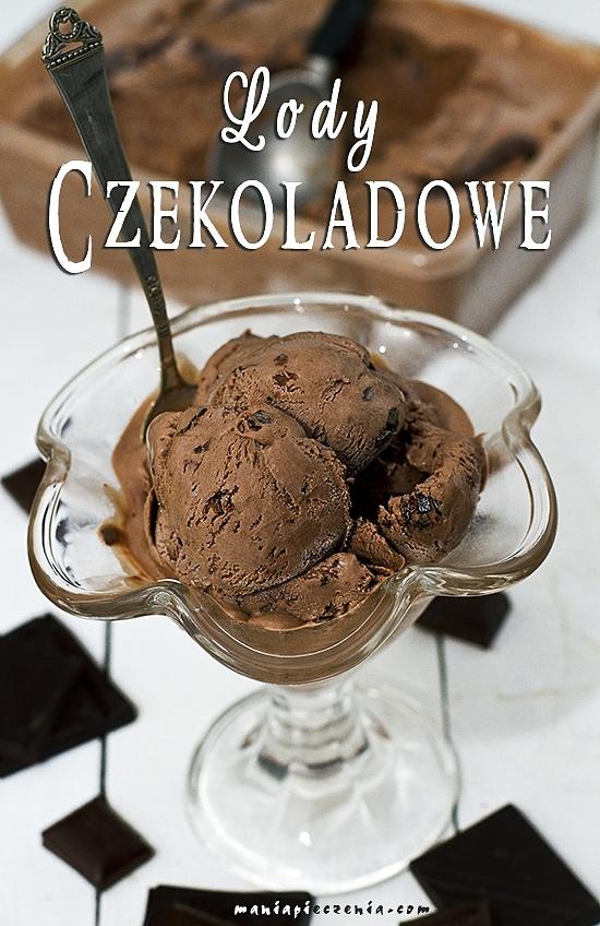 Lody czekoladowe bez jajek i maszyny
