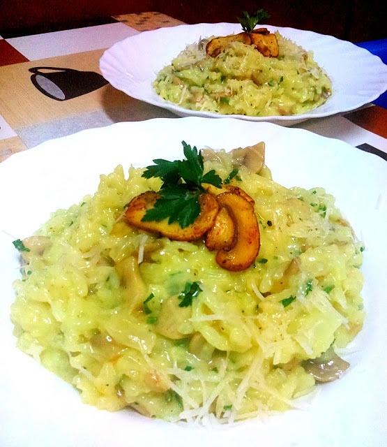 Risotto z pieczarkami