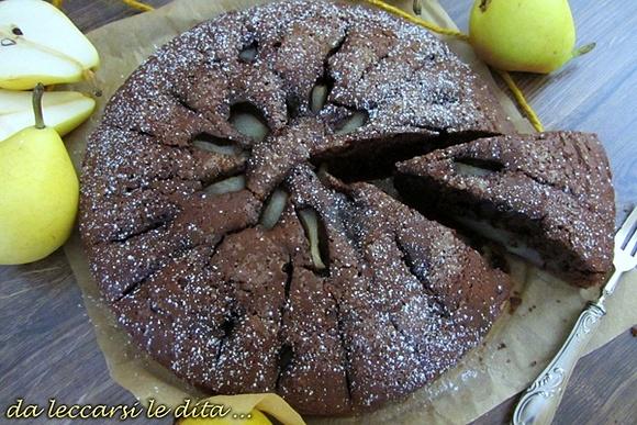 Torta z Czekoladą i Gruszkami