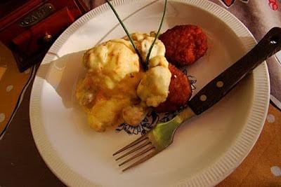 Szybki obiadek z sosem pieczarkowo-marchewkowym