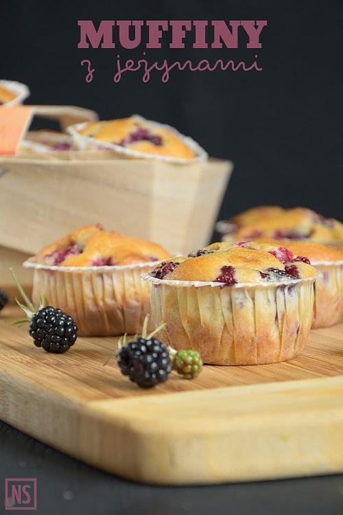 Muffiny z jeżynami