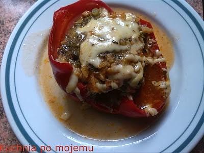 Papryka nadziewana w pomidorach od Siostry Ewy