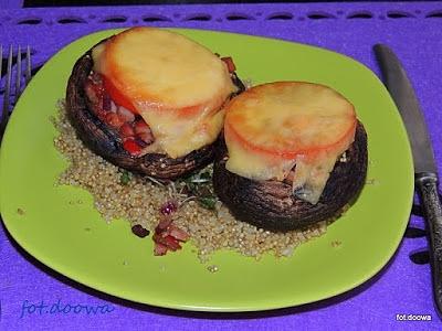 Portobello nadziane quinoą