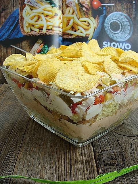 Sałatka gyros z chipsami o smaku grillowanych warzyw