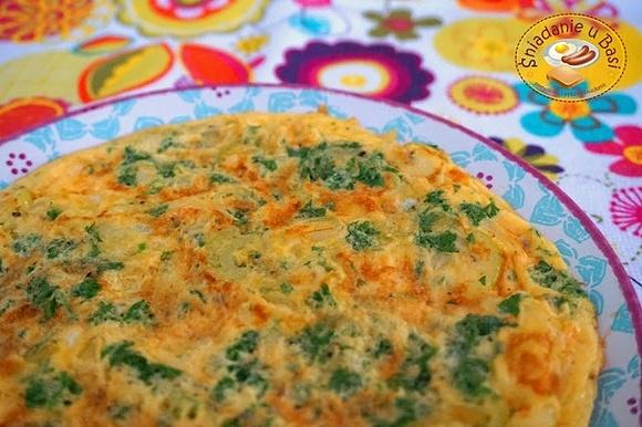 Omlet arabski z natką pietruszki