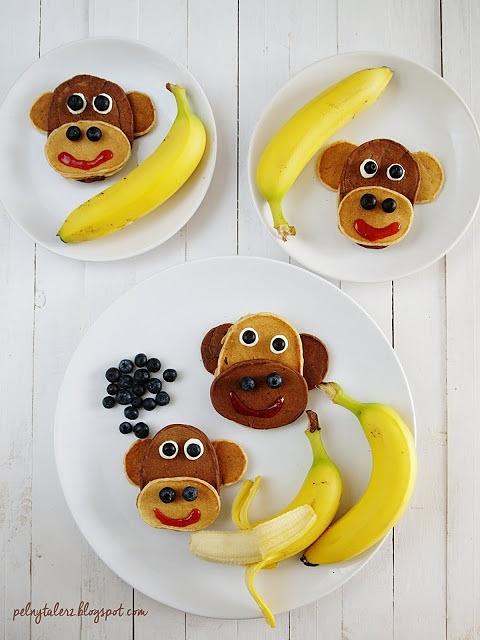 Placki pełnoziarniste z bananem