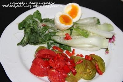 Pak Choi na parze z dodatkami