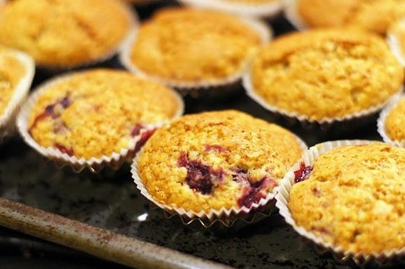 Muffinki z malinami - zdrowa kuchnia