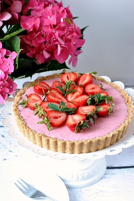 Dietetyczna tarta truskawkowa