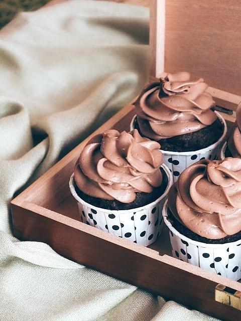 Gryczane muffinki z dynią i polewą Nutella