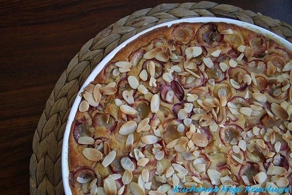 Clafoutis z kaszy jaglanej z czereśniami