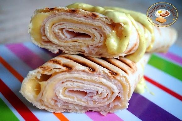 Zwariowane zgrillowane świderki szynkowo-serowe