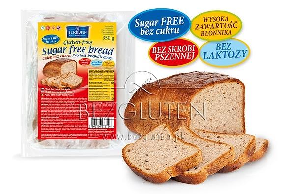 Bezglutenowy chleb bez cukru, laktozy i skrobi pszennej