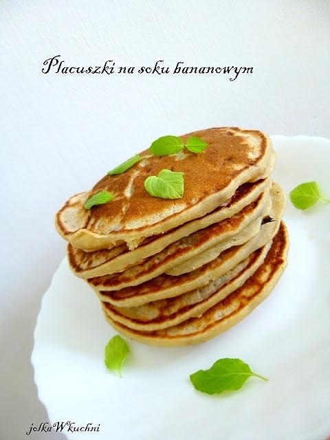 Placuszki bananowo-miętowe na soku bananowym