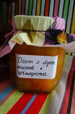 Dżem dyniowy z gruszką i winogronami