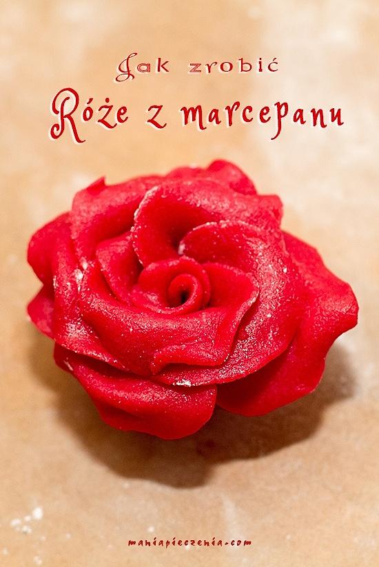 Proste róże z marcepanu krok po kroku