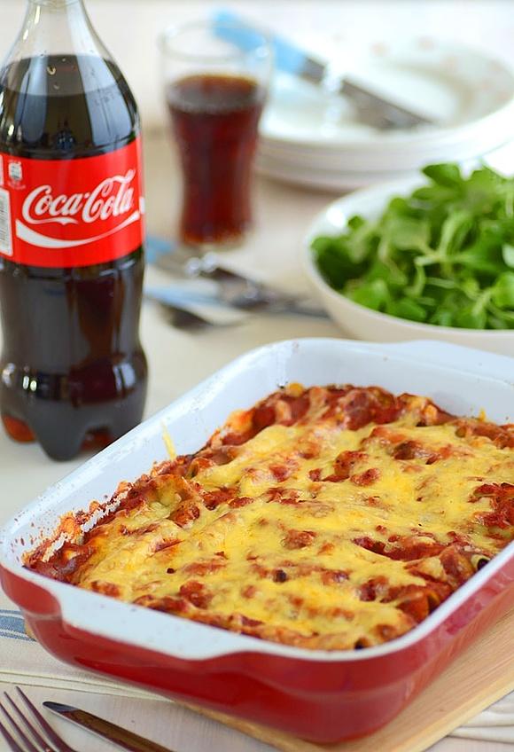 Cannelloni z nadzieniem z kurczaka i szpinaku