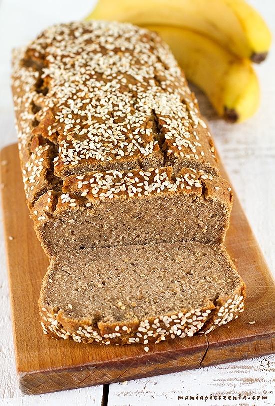 Chlebek bananowy bez glutenu jajek cukru i laktozy