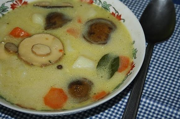 Śmietankowa zupa grzybowa